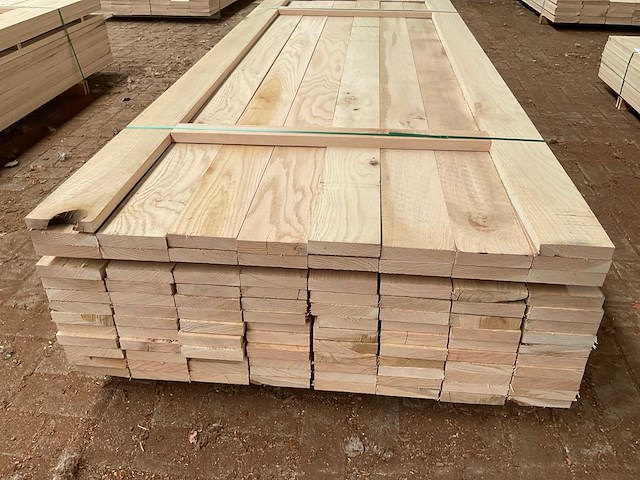 Amerikaans eiken planken 27x125 mm voorgeschaafd (98x) - afbeelding 4 van  5