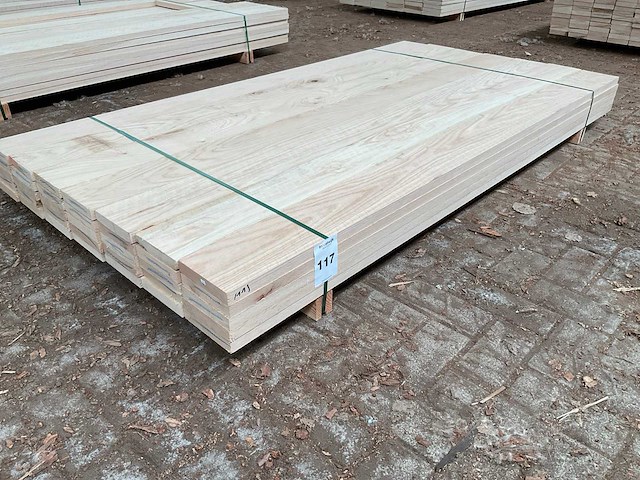 Amerikaans eiken planken 27x150 mm voorgeschaafd (35x) - afbeelding 1 van  5