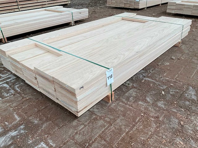 Amerikaans eiken planken 27x200 mm voorgeschaafd (33x) - afbeelding 1 van  5