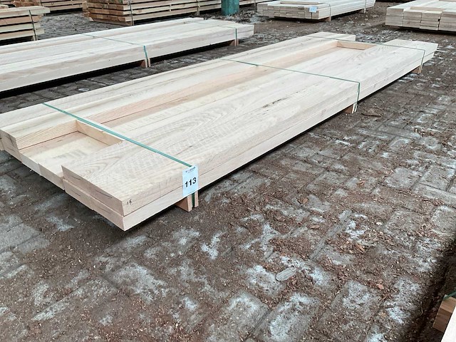 Amerikaans eiken planken 52x175 mm voorgeschaafd (10x) - afbeelding 1 van  5