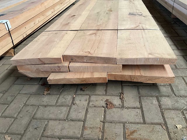 Amerikaans eiken planken voorgeschaafd op 48 mm ca. 0,5 m³ - afbeelding 2 van  5