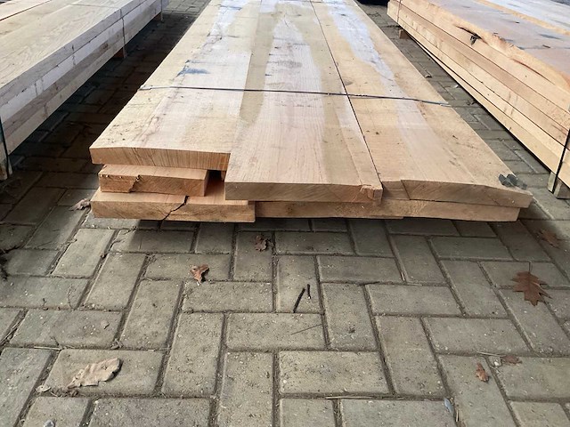 Amerikaans eiken planken voorgeschaafd op 48 mm ca. 0,5 m³ - afbeelding 4 van  5