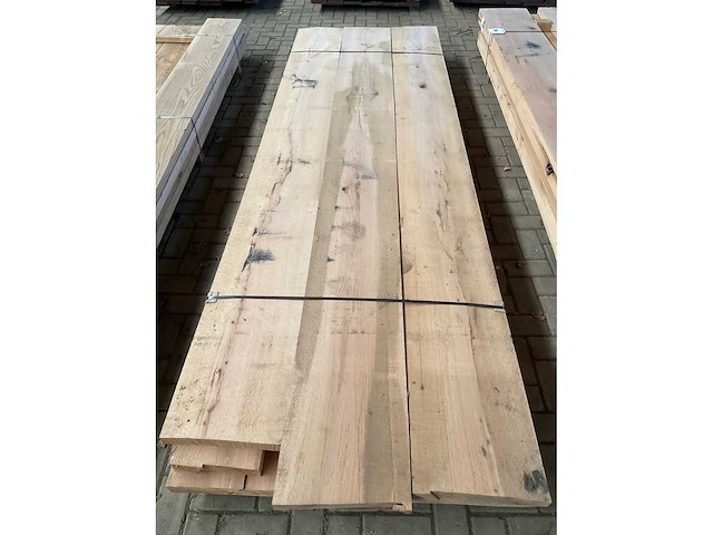 Amerikaans eiken planken voorgeschaafd op 48 mm ca. 0,5 m³ - afbeelding 5 van  5