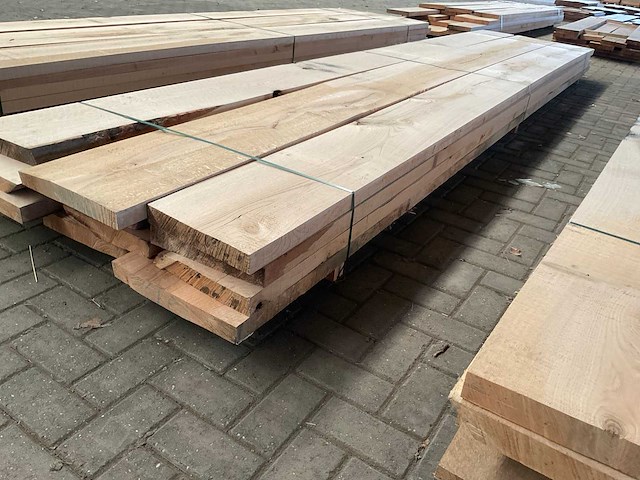 Amerikaans eiken planken voorgeschaafd op 48 mm ca. 1 m³ - afbeelding 2 van  5