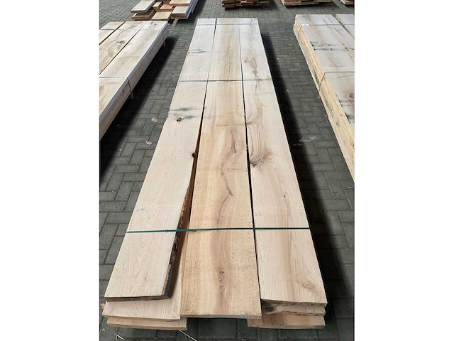 Amerikaans eiken planken voorgeschaafd op 48 mm ca. 1 m³ - afbeelding 4 van  5