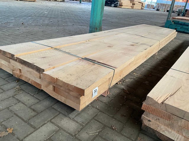 Amerikaans eiken planken voorgeschaafd op 48 mm ca. 1 m³ - afbeelding 1 van  5