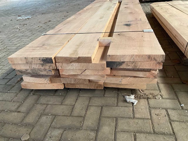 Amerikaans eiken planken voorgeschaafd op 48 mm ca. 1 m³ - afbeelding 1 van  5