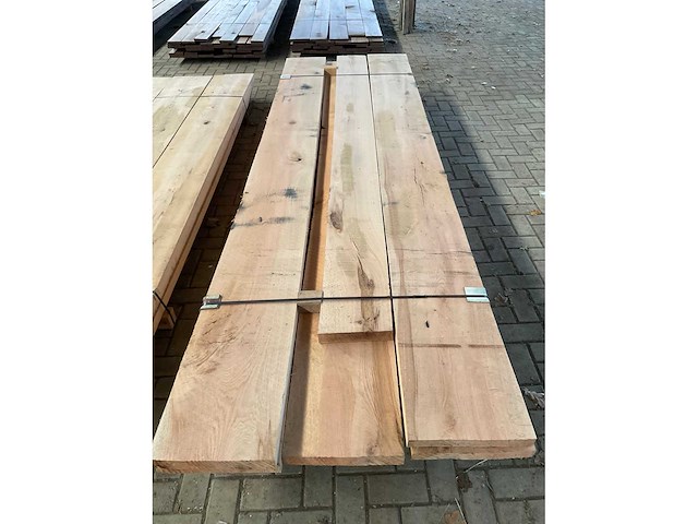 Amerikaans eiken planken voorgeschaafd op 48 mm ca. 1 m³ - afbeelding 3 van  5