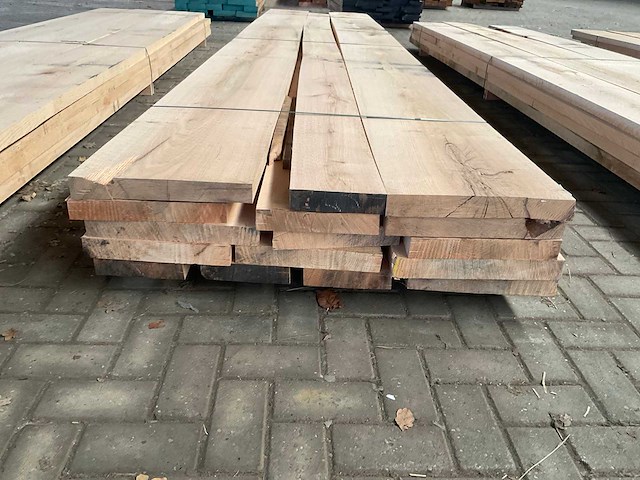 Amerikaans eiken planken voorgeschaafd op 48 mm ca. 1,2 m³ - afbeelding 4 van  5