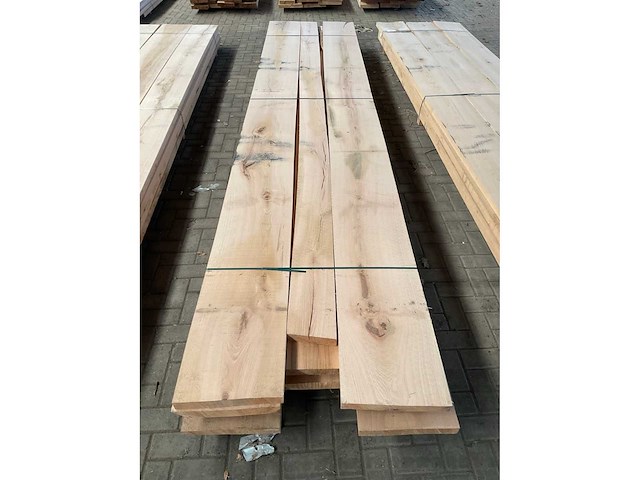 Amerikaans eiken planken voorgeschaafd op 48 mm ca. 1,2 m³ - afbeelding 5 van  5