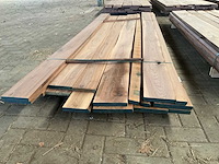 Amerikaans noten planken voorgeschaafd op 23 mm ca. 0,2 m³ - afbeelding 1 van  5