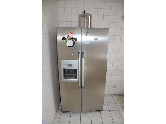 Amerikaanse inox koelkast whirlpool - afbeelding 1 van  5