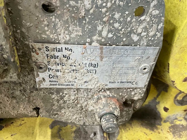 Ammann avh 1850 trilplaat - afbeelding 5 van  6