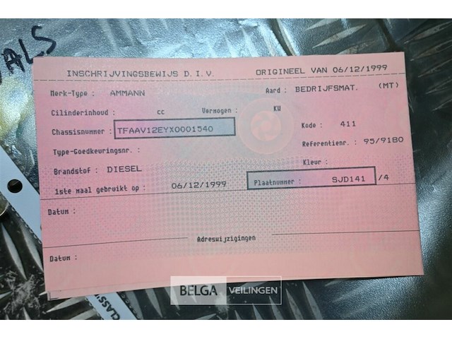 Ammann yanmar walsmachine - afbeelding 9 van  9