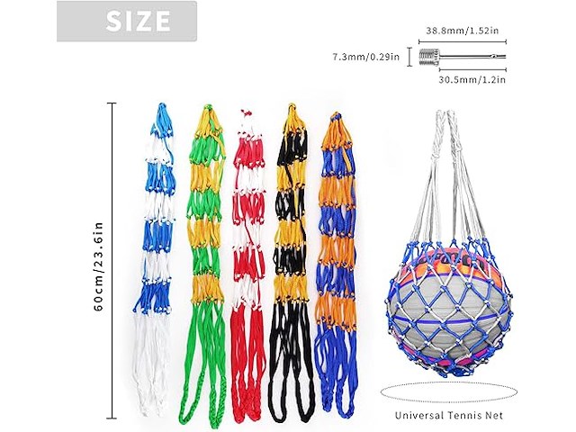 Amonenz draagbaar balnet (5 stuks) - afbeelding 4 van  5