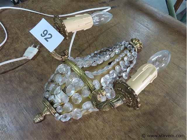 Amplique met parels h 38cm - afbeelding 2 van  3