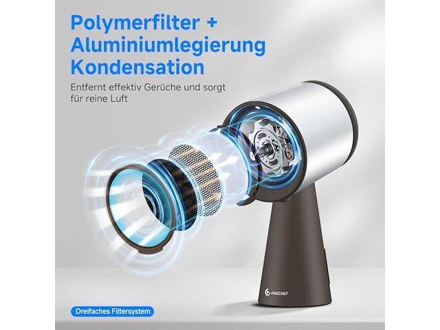 Amzchef afzuigkap (bruin/grijs) - afbeelding 4 van  6