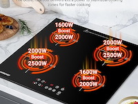 Amzchef inbouw inductiekookplaat (4 zones) - afbeelding 5 van  8