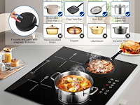 Amzchef inbouw inductiekookplaat (4 zones) - afbeelding 8 van  8