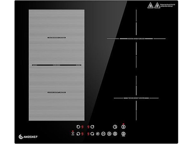 Amzchef inbouw inductiekookplaat (4 zones) - afbeelding 1 van  7