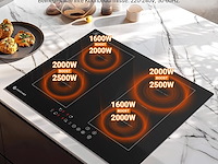 Amzchef inbouw inductiekookplaat (4 zones) - afbeelding 4 van  8