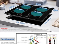 Amzchef inbouw inductiekookplaat (4 zones) - afbeelding 5 van  8