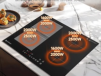 Amzchef inbouw inductiekookplaat (4 zones) - afbeelding 7 van  8
