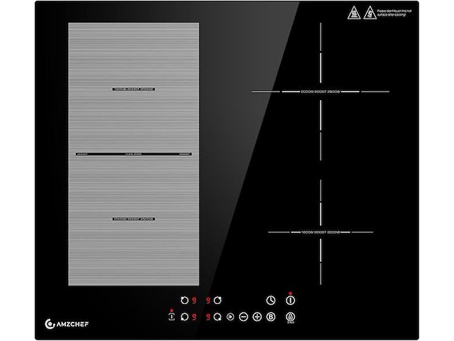 Amzchef inbouw inductiekookplaat (4 zones) - afbeelding 1 van  8
