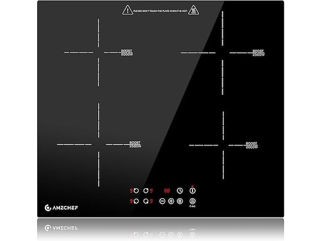 Amzchef inbouw inductiekookplaat (4 zones) - afbeelding 1 van  8