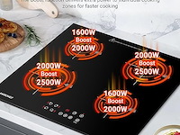 Amzchef inbouw inductiekookplaat (4 zones) - afbeelding 5 van  8