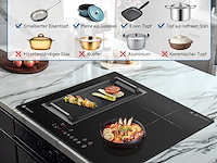 Amzchef inbouw inductiekookplaat (4 zones) - afbeelding 6 van  8