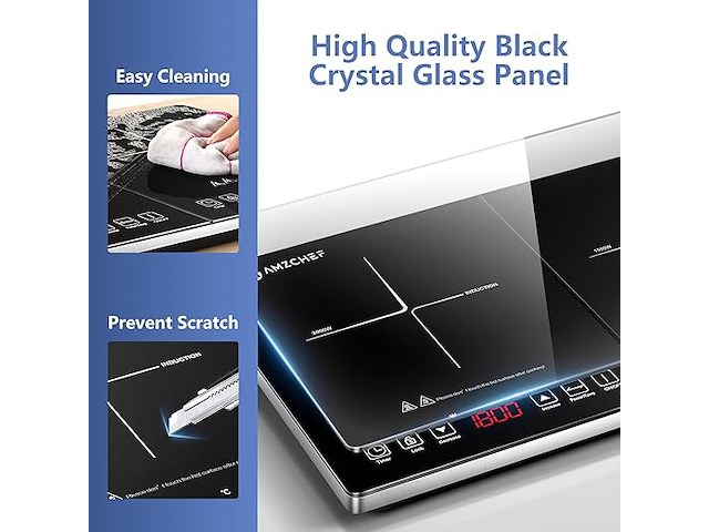 Amzchef inductiekookplaat 2 platen - afbeelding 5 van  6