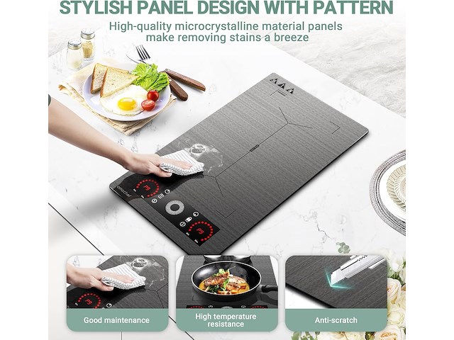 Amzchef inductiekookplaat (2 zones) - afbeelding 9 van  9