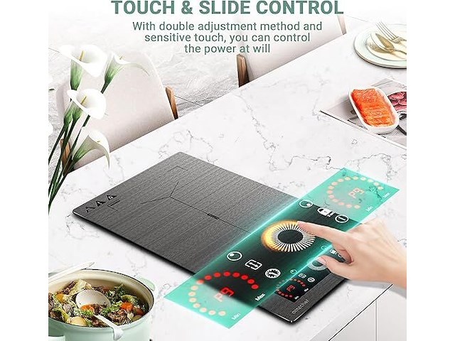 Amzchef inductiekookplaat (2 zones) - afbeelding 8 van  9