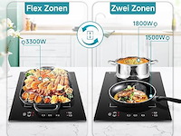 Amzchef inductiekookplaat (2 zones) - afbeelding 2 van  5