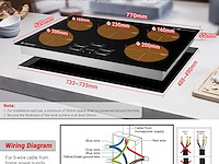 Amzchef inductiekookplaat (80 cm) - afbeelding 7 van  8