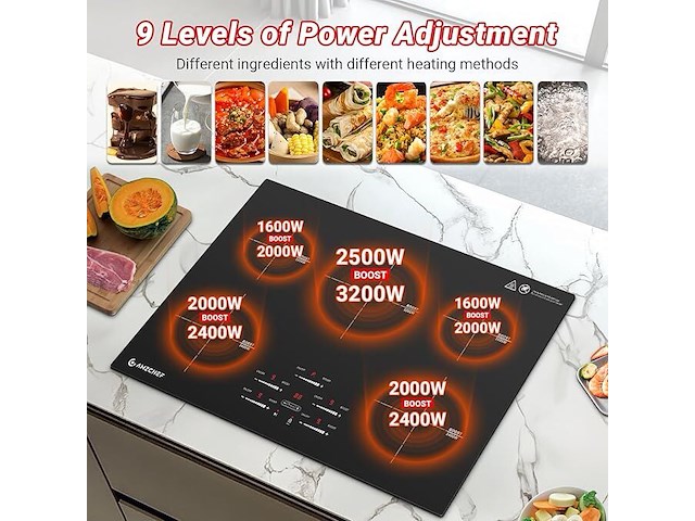 Amzchef inductiekookplaat (80 cm) - afbeelding 8 van  8