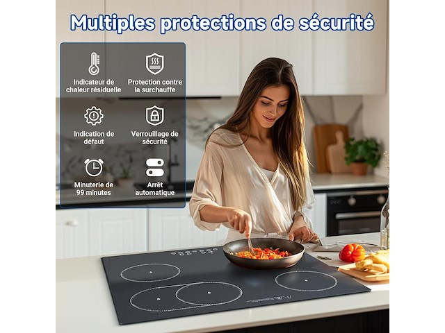 Amzchef keramische kookplaat (4 zones) - afbeelding 2 van  7