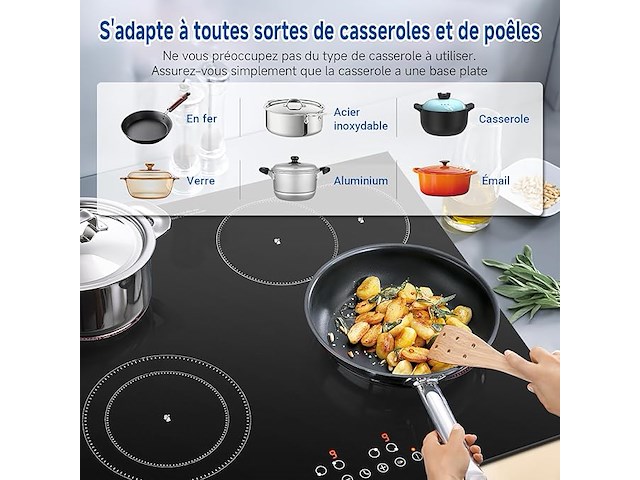 Amzchef keramische kookplaat (4 zones) - afbeelding 6 van  7