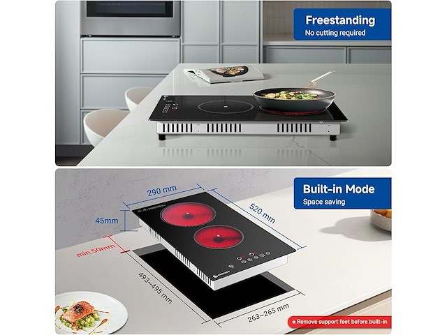 Amzchef keramische kookplaat - afbeelding 4 van  6