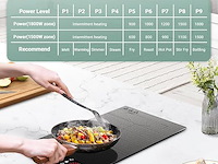 Amzchef vrijstaande inductiekookplaat (2 zones) - afbeelding 5 van  9