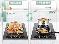 Amzchef vrijstaande inductiekookplaat (2 zones) - afbeelding 6 van  9
