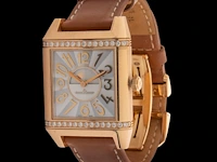 An 18ct rose gold and diamond jaeger-lecoultre reverso squadra, ref. 234.2.46 - afbeelding 6 van  12