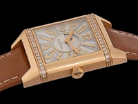 An 18ct rose gold and diamond jaeger-lecoultre reverso squadra, ref. 234.2.46 - afbeelding 7 van  12