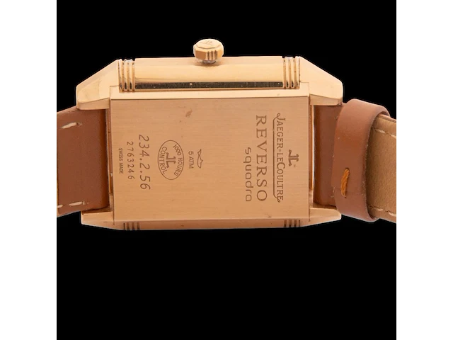 An 18ct rose gold and diamond jaeger-lecoultre reverso squadra, ref. 234.2.46 - afbeelding 10 van  12