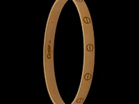 An 18ct yellow gold cartier love bracelet, 6,6 x 5,5, weight: 35,4 g
