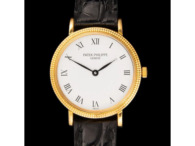 An 18ct yellow gold patek philippe calatrava ladies wristwatch - afbeelding 5 van  11