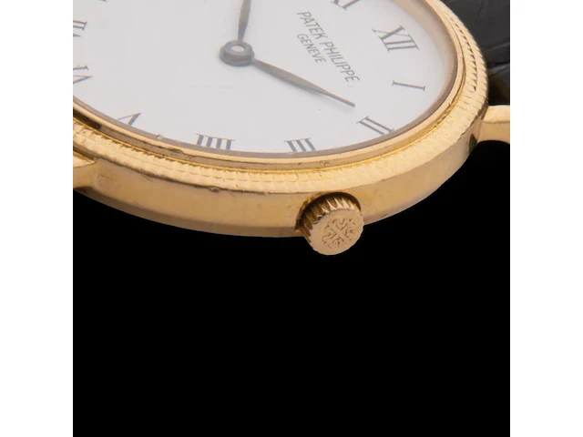 An 18ct yellow gold patek philippe calatrava ladies wristwatch - afbeelding 7 van  11