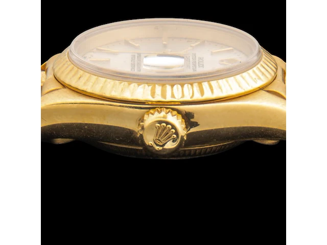 An 18ct yellow gold rolex oyster perpetual lady-datejust, ref. 6917, presidential bracelet - afbeelding 4 van  10