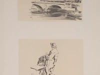 An art folder containing 38 graphic works after ljubomir ljuba ivanovic (1882-1945), 1952 - afbeelding 2 van  17